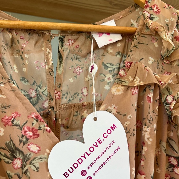 NWT Buddy Love Pia Long Sleeve Maxi Dress - Picture 12 of 13